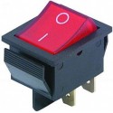 Przełącznik podświetlany - RS201-6C3B 15A 250V ON-OFF - czerwony