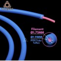 Rurka PTFE 1,9mm/4mm 100cm - niebieska - TriangleLab - do drukarek 3D