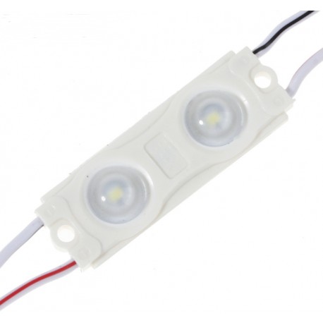 Moduł 2x LED - 12V 1W biały - zestaw 20 modułów samoprzylepnych - do podświetleń