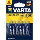 Bateria alkaliczna VARTA LONGLIFE 1,5V AAA LR03 - 6szt