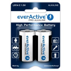 Baterie alkaliczne - 2x LR14 - everActive - 2 sztuki - blister