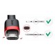Kabel USB do Micro USB Baseus Cafule 1.5A 2m (czerwono-czarny)