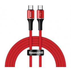 Kabel USB-C do USB-C Baseus Halo, QC 3.0, PD 2.0, 60W, 3A, 2m (czerwony)