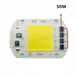 Dioda LED COB 50W - 230V - światło białe - do halogenów i naświetlaczy