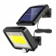 Lampka solarna 100 LED COB - Halogen - lampa z czujnikiem zmierzchu i ruchu