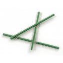 Listwa goldpin 1x40pin - zielone - 10szt - 2,54mm - 40 pinów - do układów elektronicznych