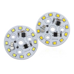 Panel LED okrągły - 5W - 230V - światło białe zimne - 12 diody SMD 2835