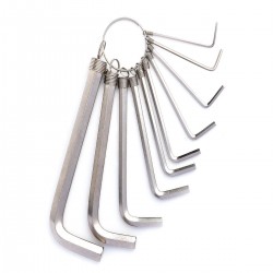 Zestaw kluczy imbusowych Deli Tools EDL3100, 1.5-10mm (srebrny)