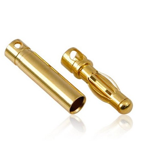 Konektory Gold, Banan - 3.5mm - para