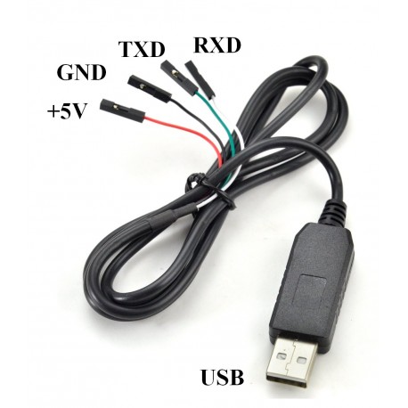 Konwerter USB-UART/RS232 - z przewodem 100cm - PL2303HX - Arduino