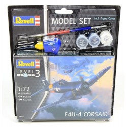 F4U-4 Corsair - Revell - 63955 - Zestaw z klejem i farbami 