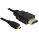 Kabel HDMI Micro na HDMI - wtyki GOLD - 2mb - FULL HD
