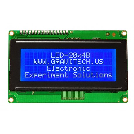 Wyświetlacz LCD 4x20 ze sterownikiem HD44780 - QC2004A