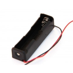 Koszyk na akumulator 1x 18650 3,7V Li-Ion - koszyczek na baterie (ogniwo) z przewodami
