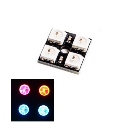 Oświetlenie LED 5050 WS2812 - 4 Bits full kolor RGB - CJMCU2814