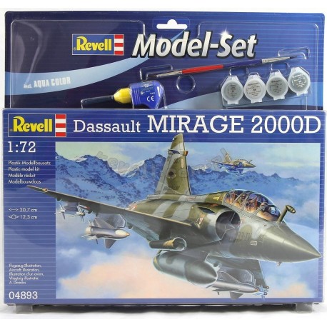 Dassault Mirage 2000D - REVELL - 64893 - Zestaw z klejem i farbami
