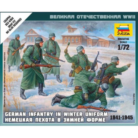 Zvezda 6198 German Infantry (winter uniform, 1941-1945)
