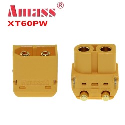 Złącze XT60-PW - wtyk + gniazdo kątowe - kompletne złącze AMASS