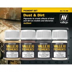 Vallejo 73190 Pigment Set Dust & Dirt