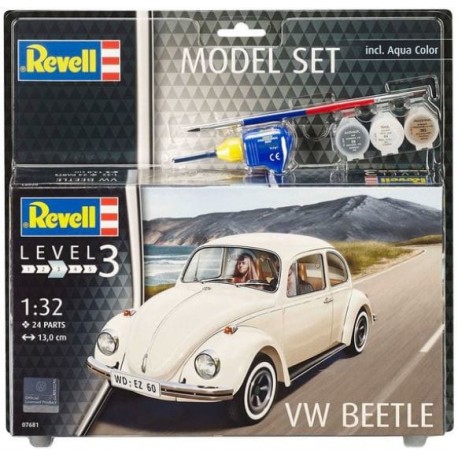 VW Beetle - Revell - 67681 - Zestaw z klejem i farbami