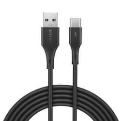 Kabel USB-C BlitzWolf BW-TC15 3A 1,8m (czarny)