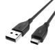 Kabel USB-C BlitzWolf BW-TC15 3A 1,8m (czarny)