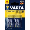 Bateria alkaliczna VARTA LONGLIFE 1,5V AA LR6 - 6szt