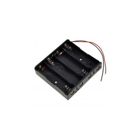 Koszyk na akumulator 4x 18650 3,7V Li-Ion - koszyczek na baterie (ogniwo) z przewodami