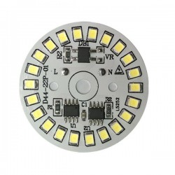 Panel LED okrągły - 15W - 230V - światło białe zimne - 22 diody SMD 2835