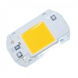 Dioda LED COB 20W - 230V - światło białe ciepłe - do halogenów i naświetlaczy