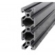 Profil aluminiowy V-SLOT 2060 50cm - czarny - do drukarek 3D, stelaży, maszyn przemysłowych