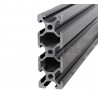 Profil aluminiowy V-SLOT 2060 150cm - czarny - do drukarek 3D, stelaży, maszyn przemysłowych
