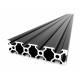 Profil aluminiowy V-SLOT 2080 25cm - czarny- do drukarek 3D, stelaży, maszyn przemysłowych