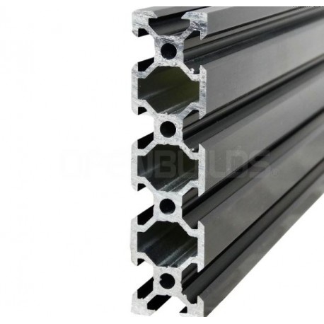 Profil aluminiowy V-SLOT 2080 150cm - czarny- do drukarek 3D, stelaży, maszyn przemysłowych