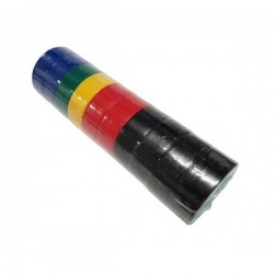 Taśma Izolacyjna 17 mm - Taśma PVC ochronna - mix kolorów - 10 szt