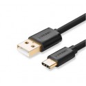 Pozłacany kabel USB-C UGREEN 1,5m czarny
