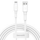 Kabel USB wzmacniany - lightning - iPhone / iPad - 1,5m - czarny