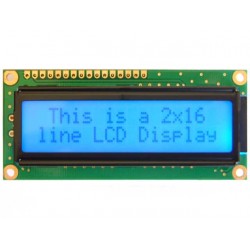 Wyświetlacz LCD 2x16 znaków niebieski