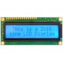 Wyświetlacz LCD 2x16 niebieski ze sterownikiem HD44780 - QC1602A