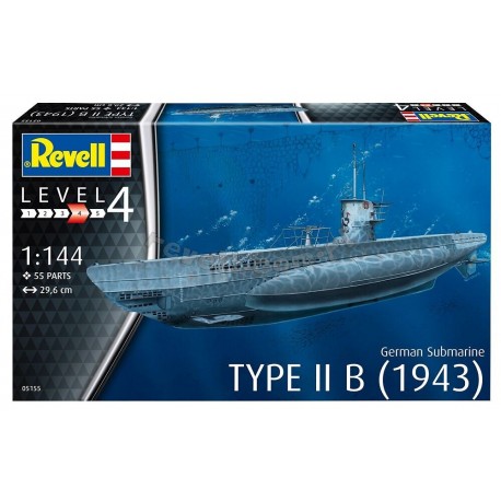 German Submarine Type IIB 1943 - Revell - 05155 - okręt podwodny
